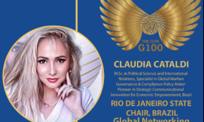 Claudia Cataldi Entra para o G100: Uma das 100 Mulheres Mais Influentes do Mundo