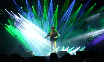 Padre Fábio de Melo no palco da Festa das Rosas - Crédito de imagem: Gabriel Winter