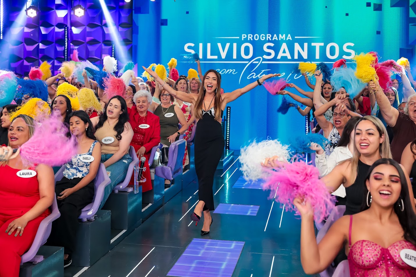 Programa Silvio Santos com Patricia Abravanel - Foto: Gabriel Cardoso / SBT