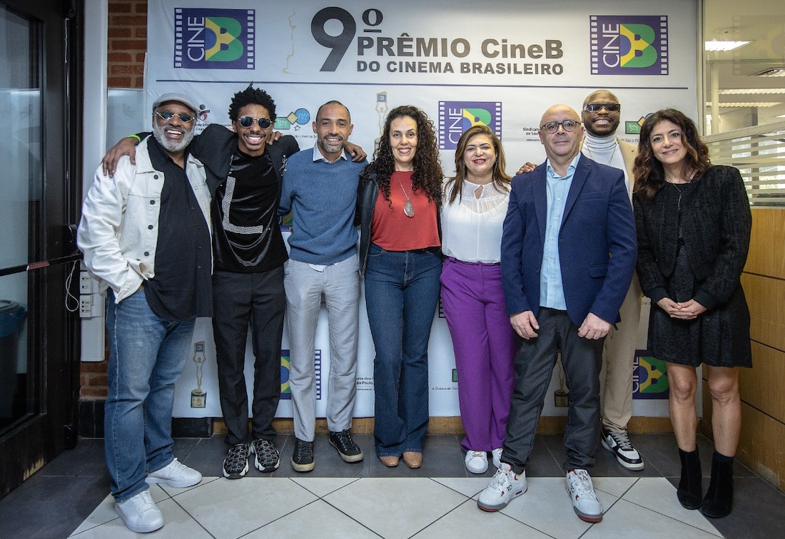 Ailtn Graça, Lucas Penteado, Silvio Guindane, Cynthia Alário (Brazucah), Neiva Ribeiro, Cidálio Vieira Santos (CIne B), Yuri Marçal e Marina Person - Crédito da Foto: Danilo Ramos