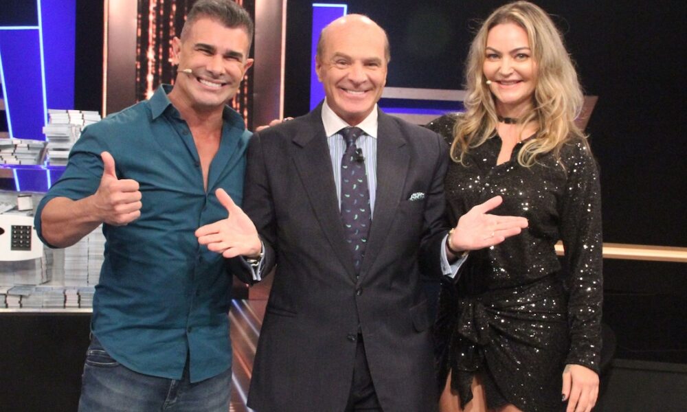 Laura Keller e Jorge Sousa no programa “Mega Sonho” - Foto: Divulgação/RedeTV!