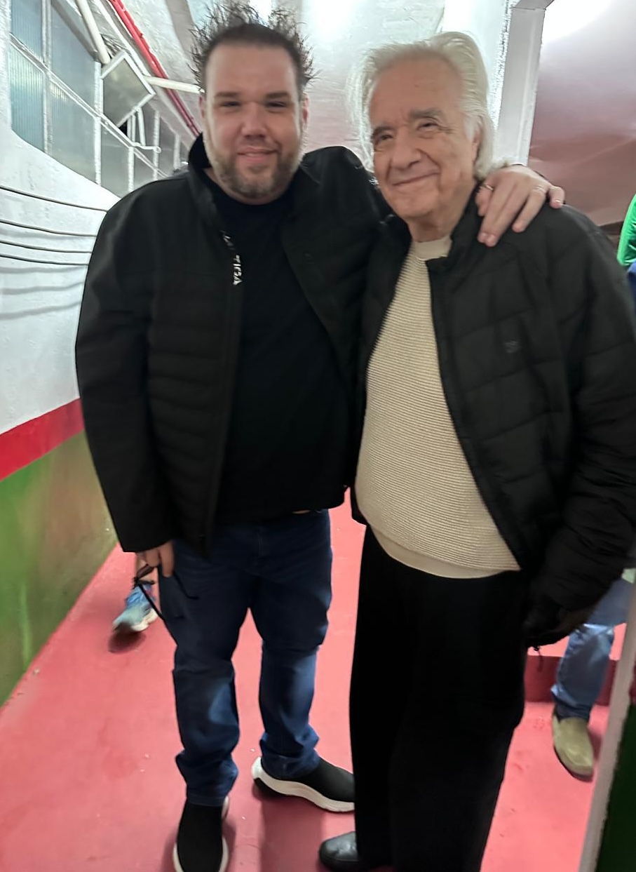 Rodrigo Leal e maestro João Carlos Martins - Crédito da Foto: Divulgação