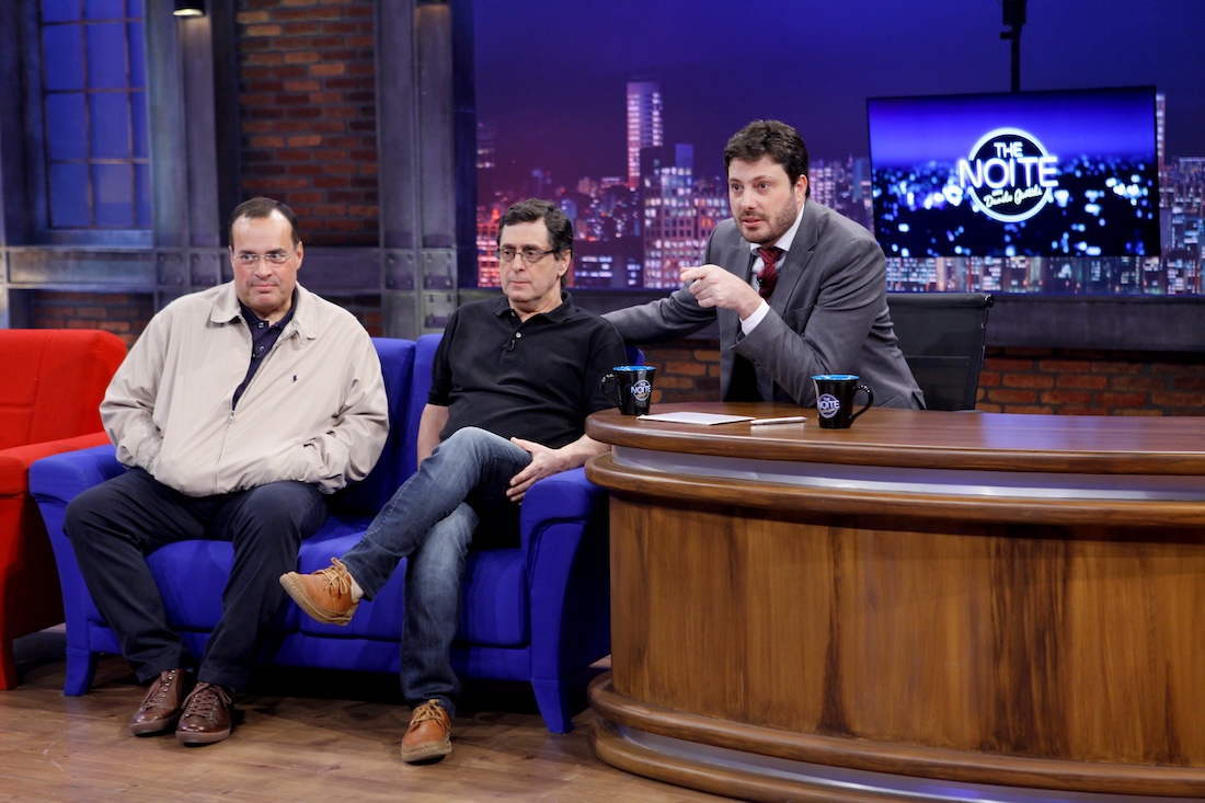 Paulo Soares Amigão e Antero Greco no The Noite - Foto: Lourival Ribeiro/SBT