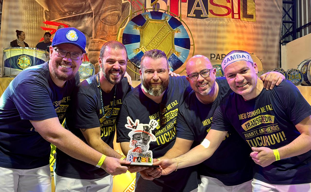 Fábio Jelleya, Maurício Pito, Felipe Mendonça, Newtinho e Matheus Nassar