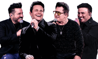 Matheus e Kauan com  Bruno & Marrone - Crédito da Foto: Jhonnathas Franco / Divulgação