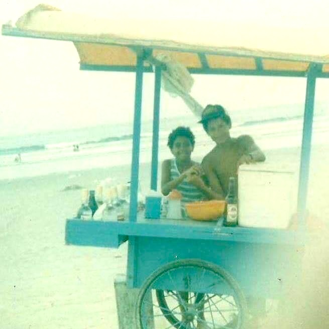 André Costa do Sol na infancia na praia - Foto: Acervo Pessoal