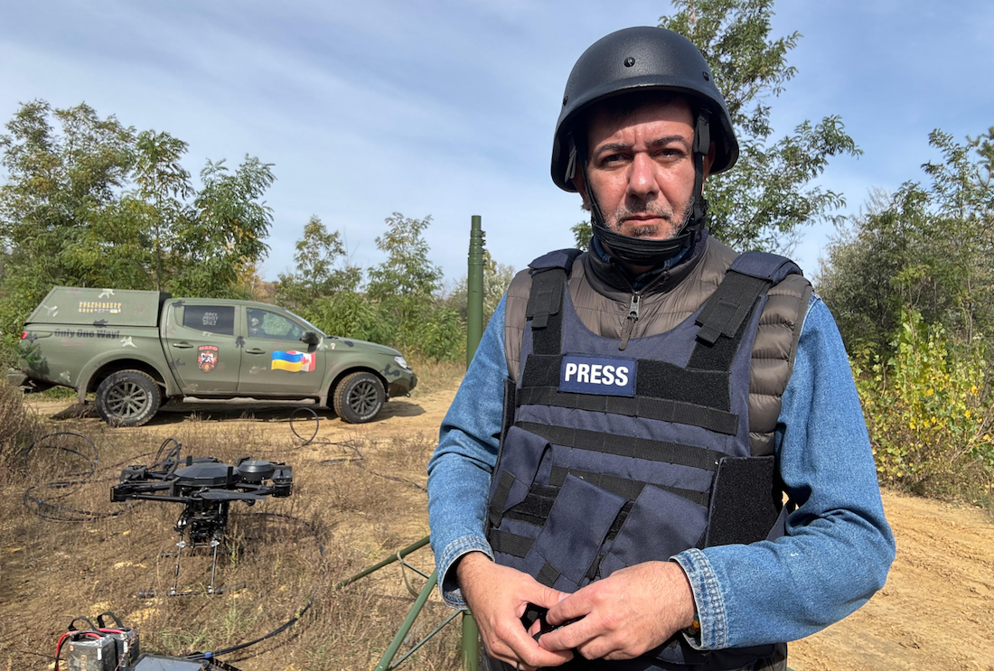 Sérgio Utsch na Ucrânia (Divulgação/SBT)