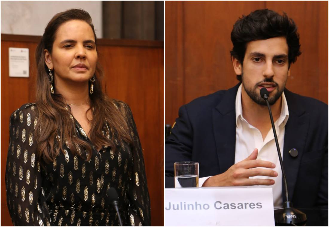 Dra Renata de Nóbrega e Julinho Casares - apresentador da Record - Foto: Divulgação