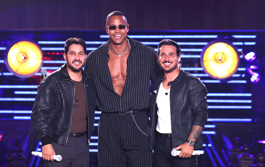 Iguinho e Lulinha com Léo Santana - Crédito da Foto: Rubens Cerqueira