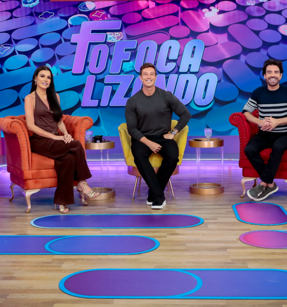 Fofocalizando: Cariúcha, Gaby Cabrini, Gabriel Cartolano, Matheus Baldi e Thayse Teixeira - Foto: Rogério Pallatta / SBT