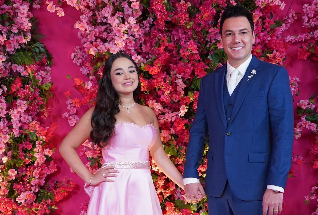 Maria Clara e o pai Vinícius - Crédito da Foto: Felipe Pichol / Divulgação