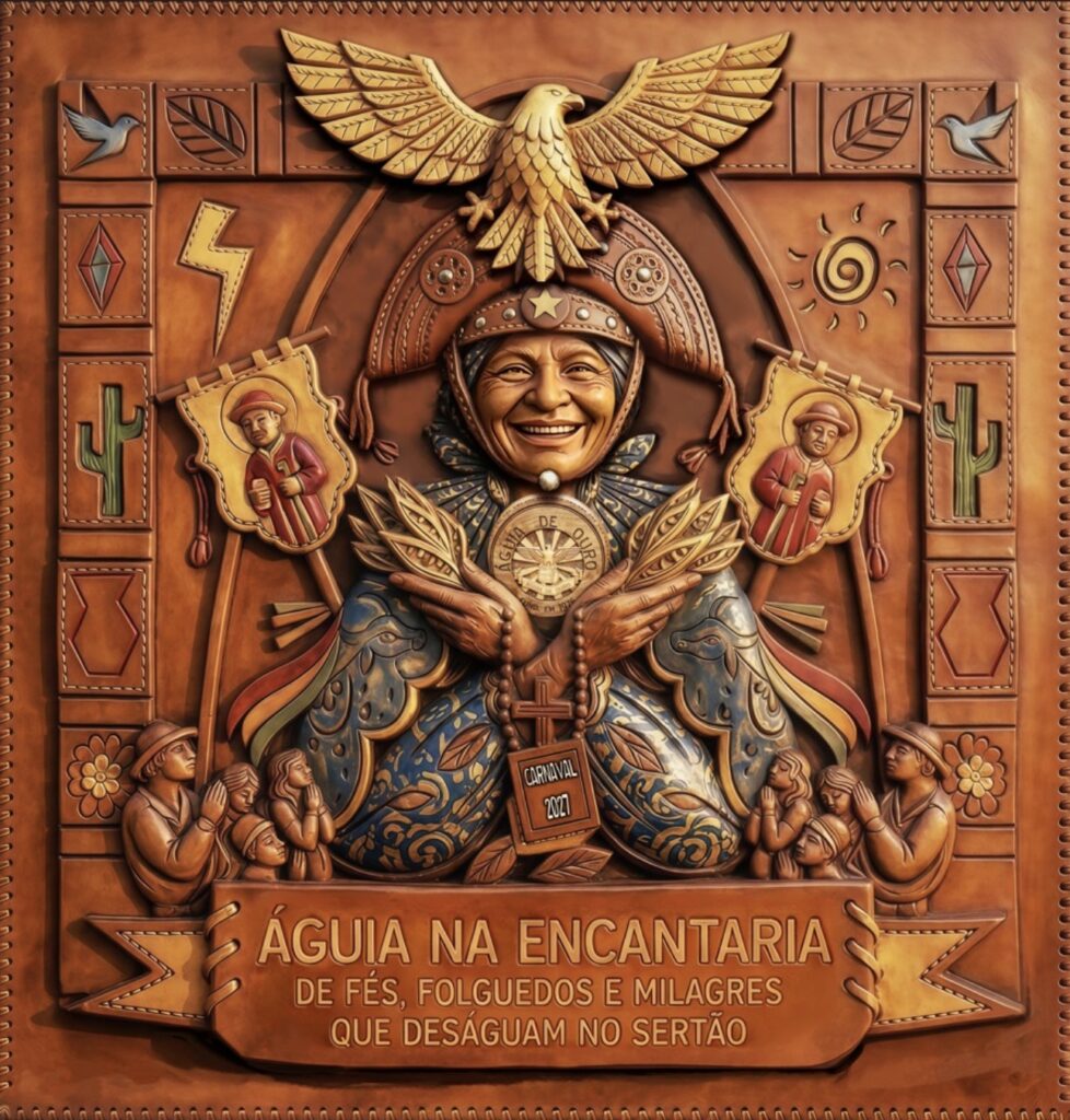 Logo do Enredo Carnaval 2027 da Águia de Ouro