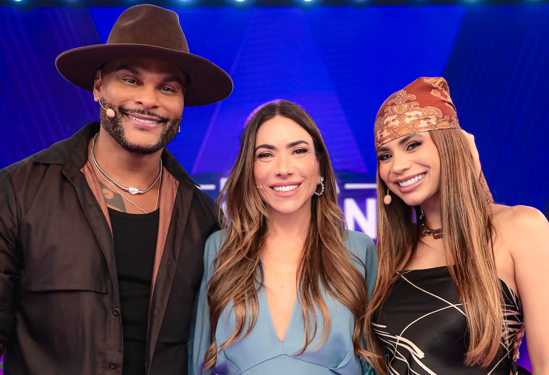 Lexa e Tony no Programa Silvio Santos com Patricia Abravanel - Foto: Gabriel Cardoso / SBT