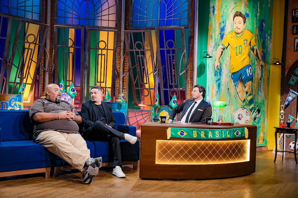 Beto Junior e Bruno Cantarelli no The Noite - Foto: Lourival Ribeiro/SBT
