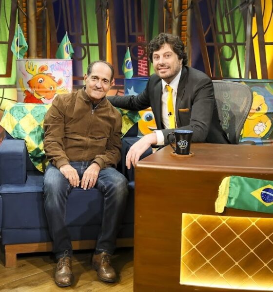 Muricy Ramalho e Danilo Gentili - Foto Lourival Ribeiro / SBT