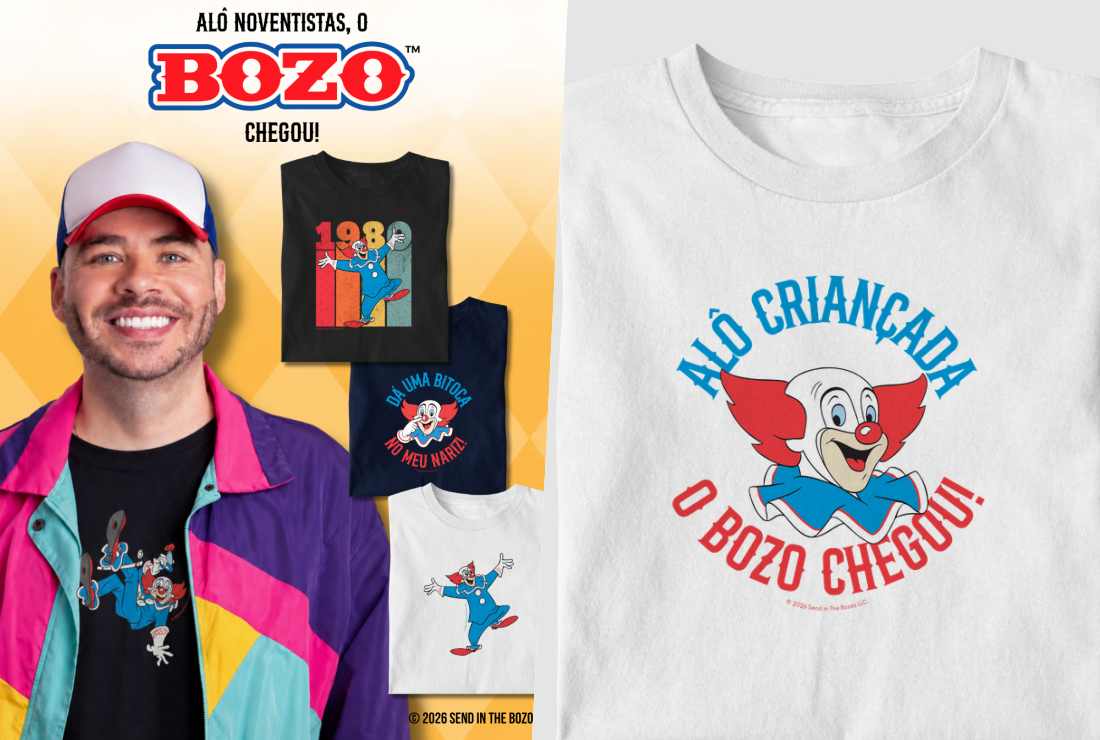 Camisetas do Bozo